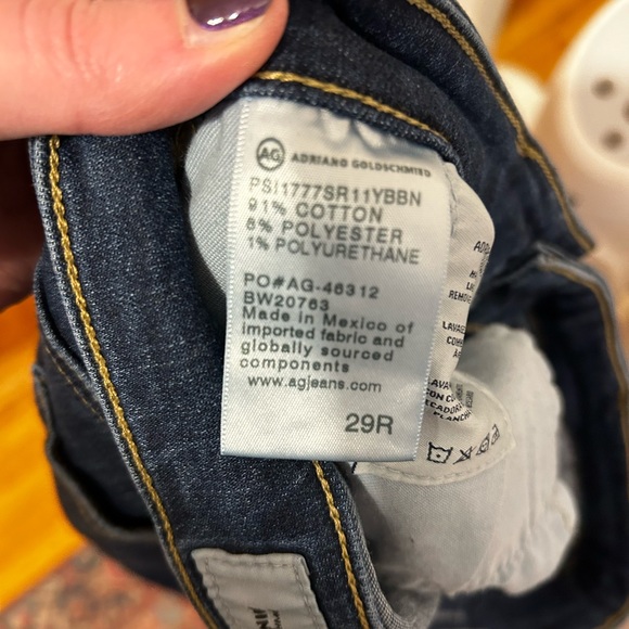 AG The Farrah High Waist Ankle Skinny Jeans (Mastic) - Picture 4 of 9